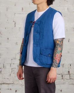 New visvim Gusto Down Vest Indigo