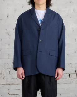 Online visvim Hammons Blazer Jacket Navy