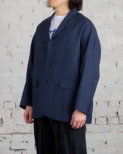 Online visvim Hammons Blazer Jacket Navy