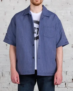 Sale visvim ICT visvim I.C.T. Wallis Down Button Shirt Navy