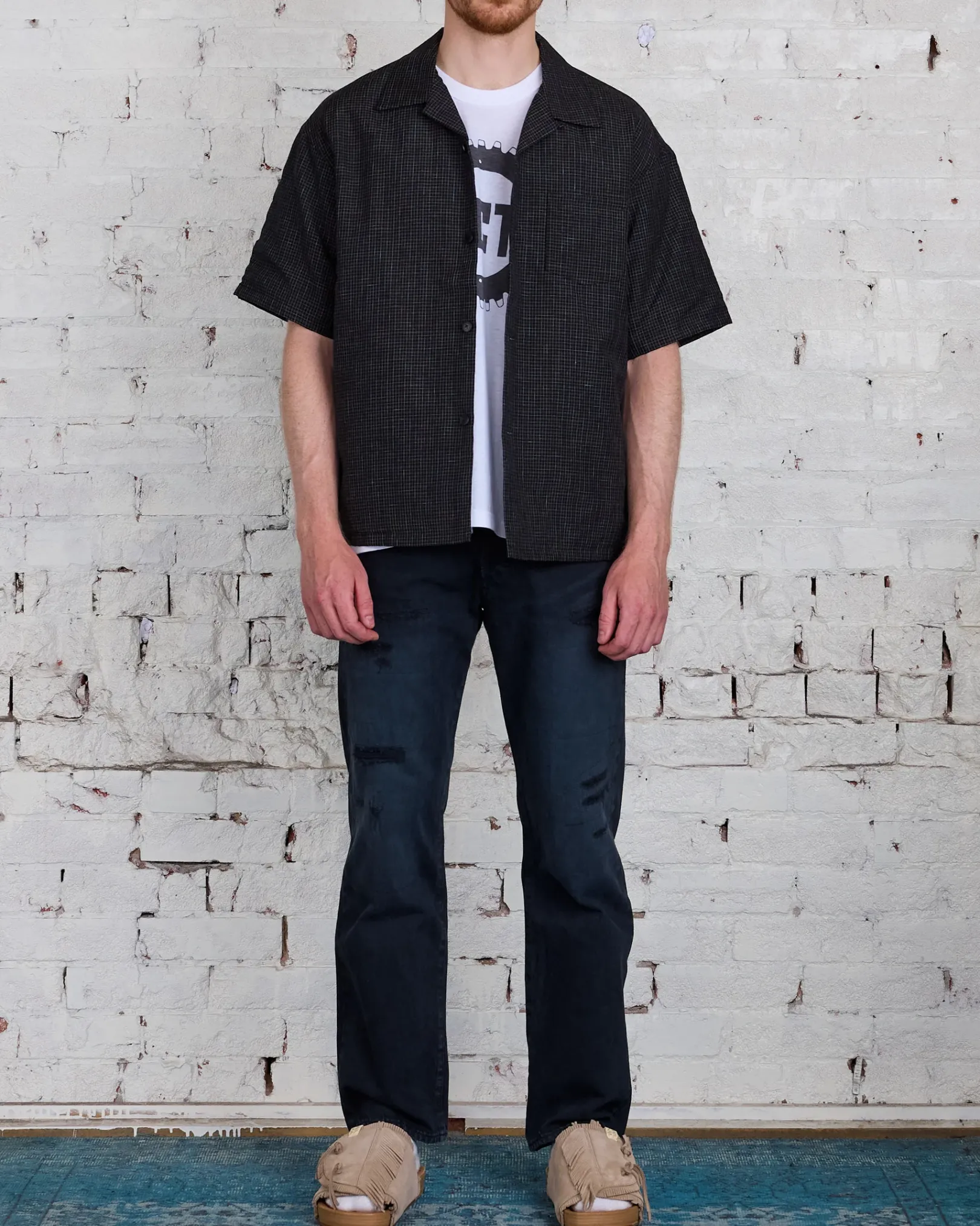 Online visvim ICT visvim I.C.T. Wallis Down Button Shirt Black