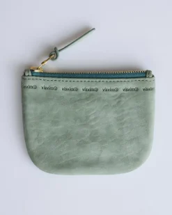 New visvim Leather Wallet Green