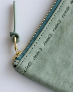 New visvim Leather Wallet Green