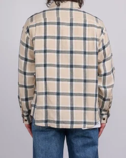 Outlet visvim Lumber Check Button Shirt Longsleeve Beige