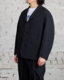 New visvim Railwood Blazer Jacket Black