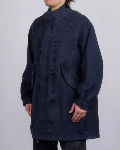 Clearance visvim Six-Five Parka 3L DMGD Navy