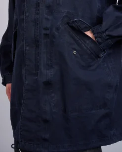 Clearance visvim Six-Five Parka 3L DMGD Navy