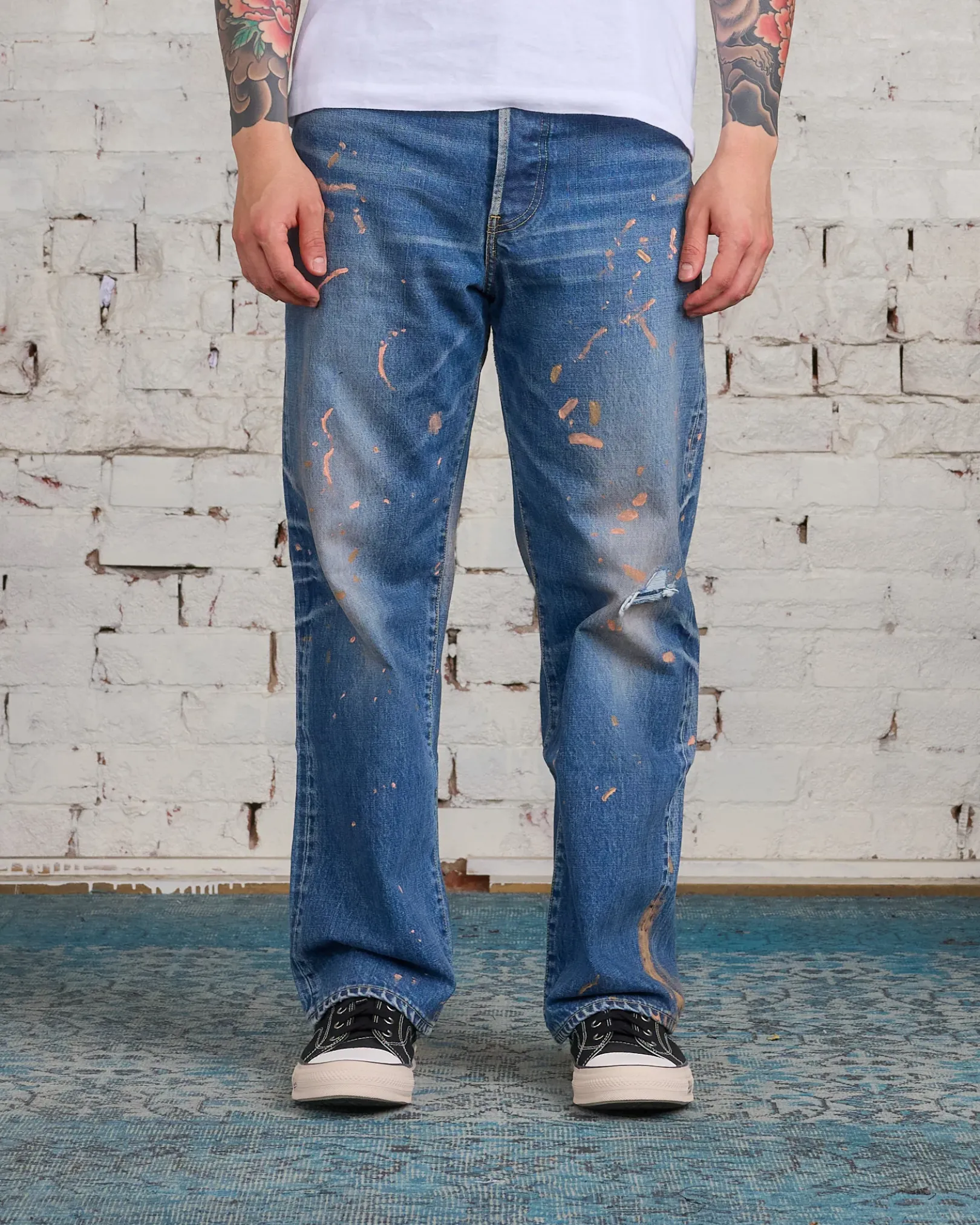 Hot visvim Social Sculpture 01 Wide Jean Damaged-41