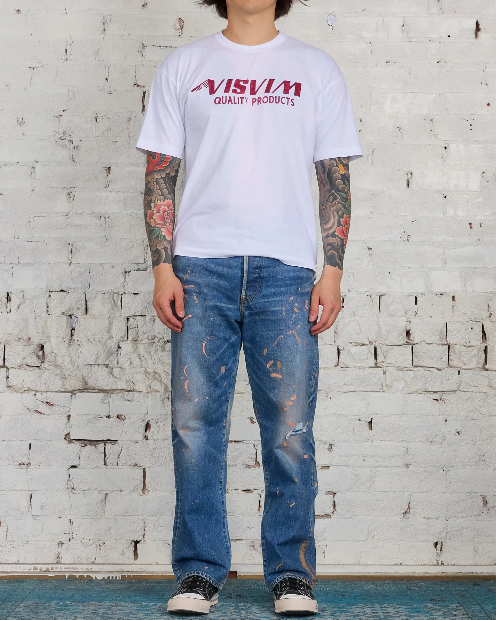 Hot visvim Social Sculpture 01 Wide Jean Damaged-41