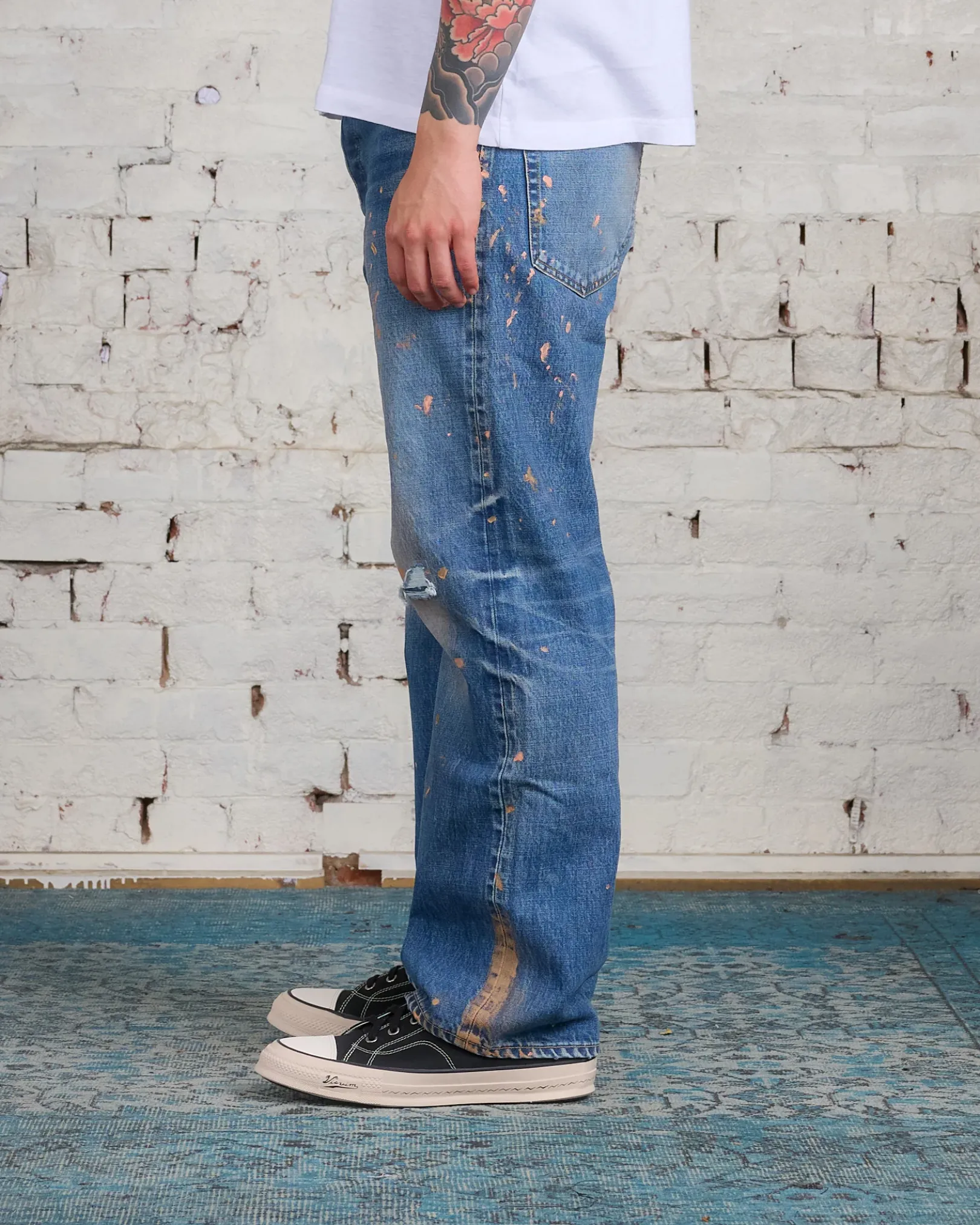 Hot visvim Social Sculpture 01 Wide Jean Damaged-41