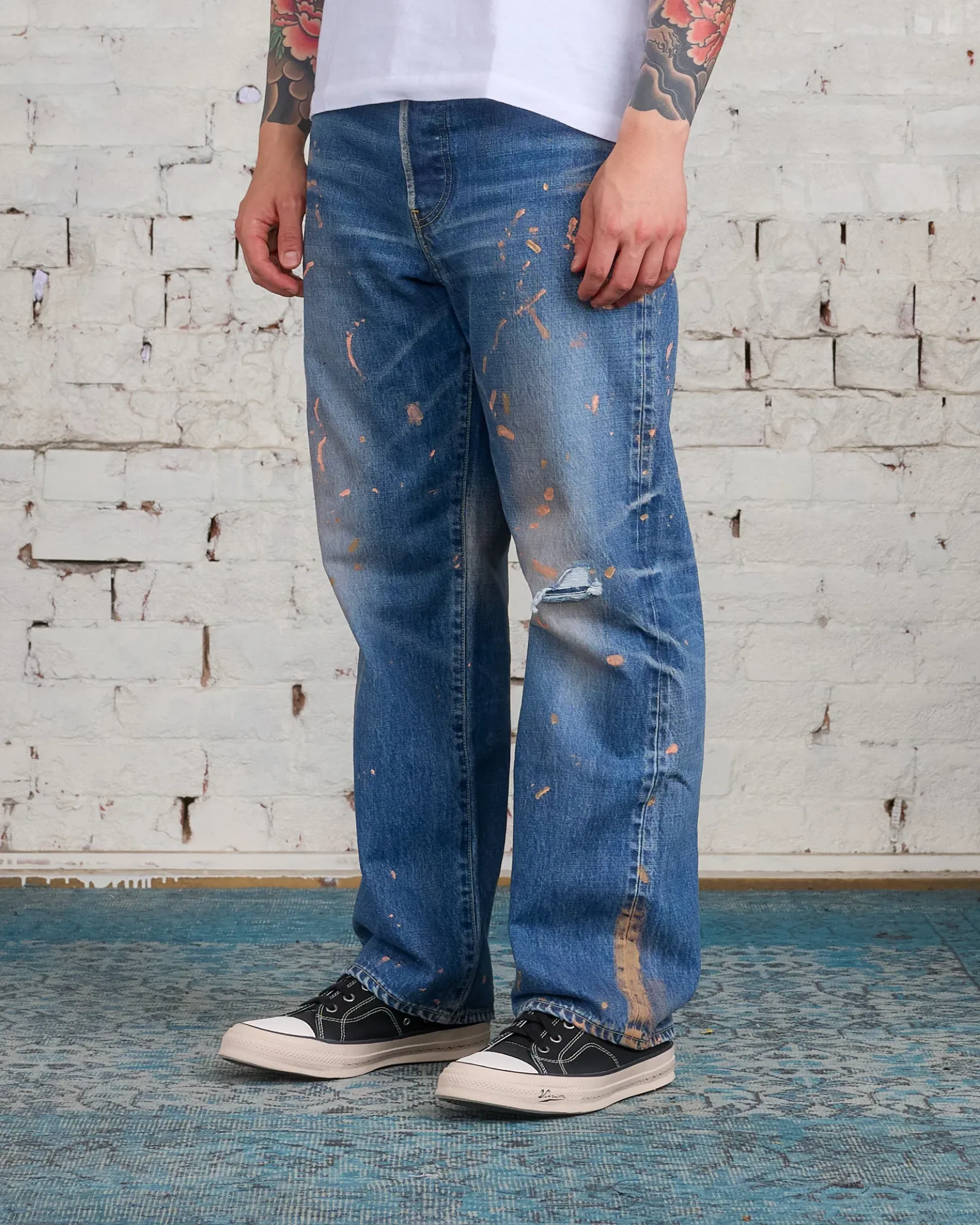 Hot visvim Social Sculpture 01 Wide Jean Damaged-41