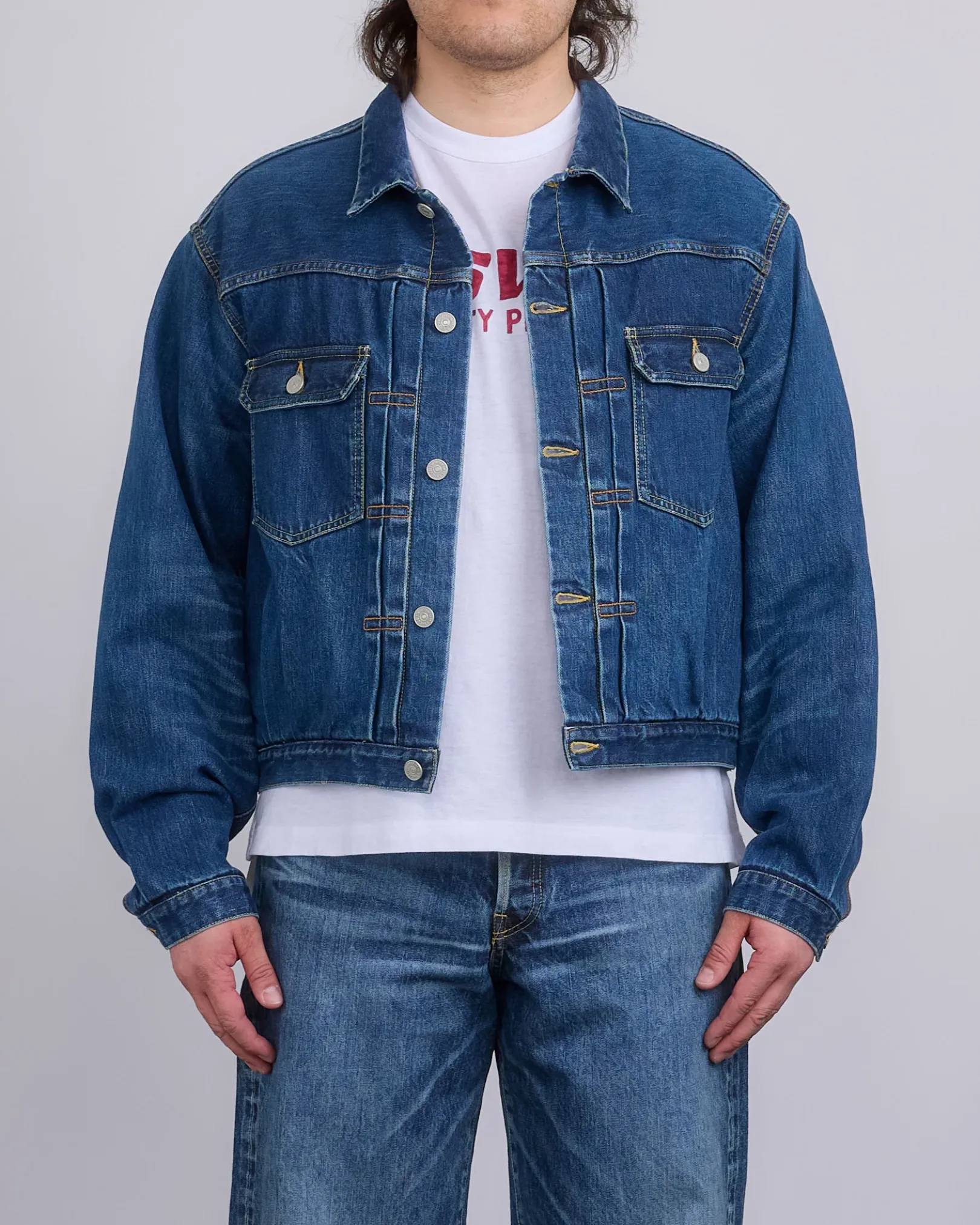 Online visvim Social Sculpture 101x Jacket DMGD (Check) Beige