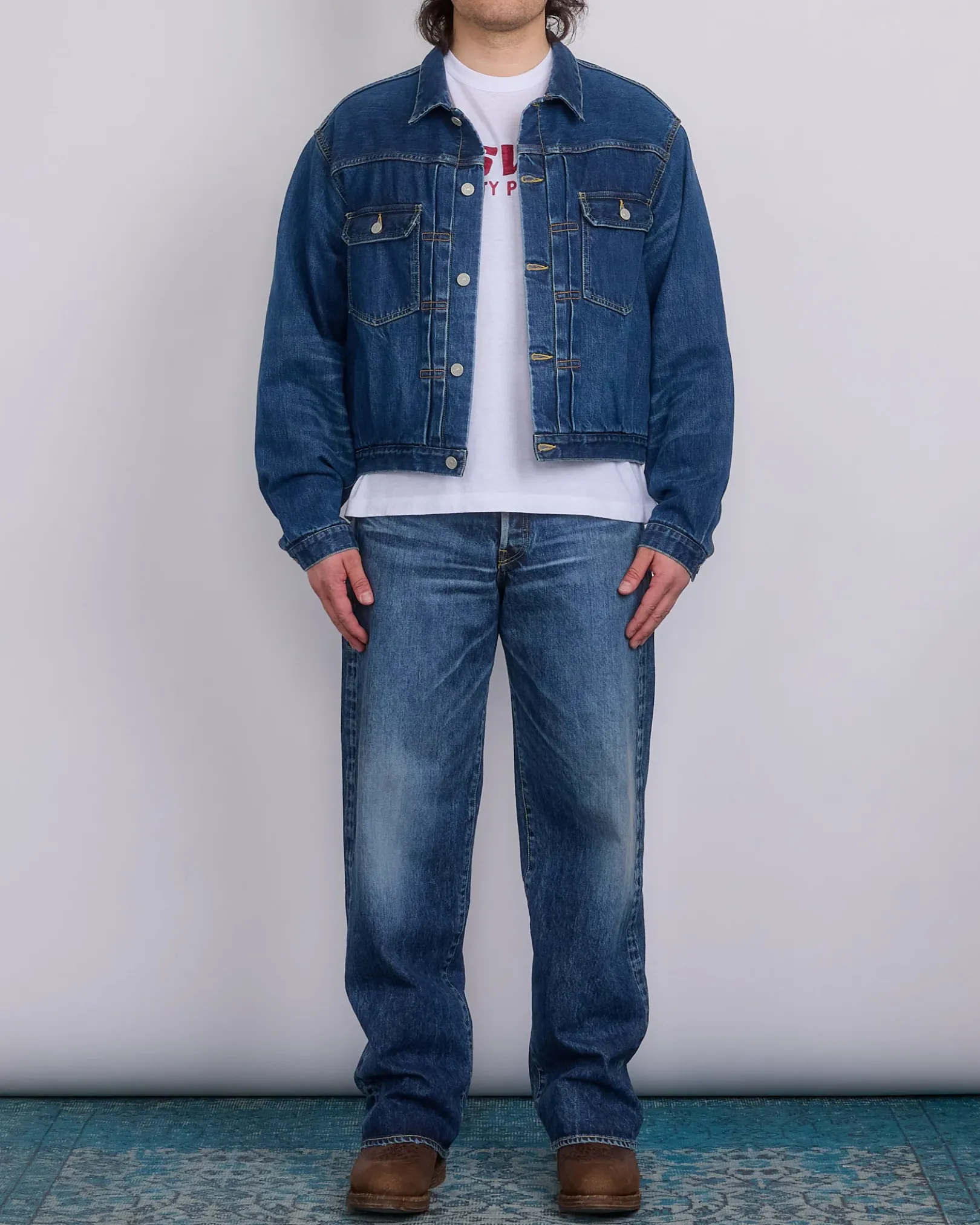 Online visvim Social Sculpture 101x Jacket DMGD (Check) Beige