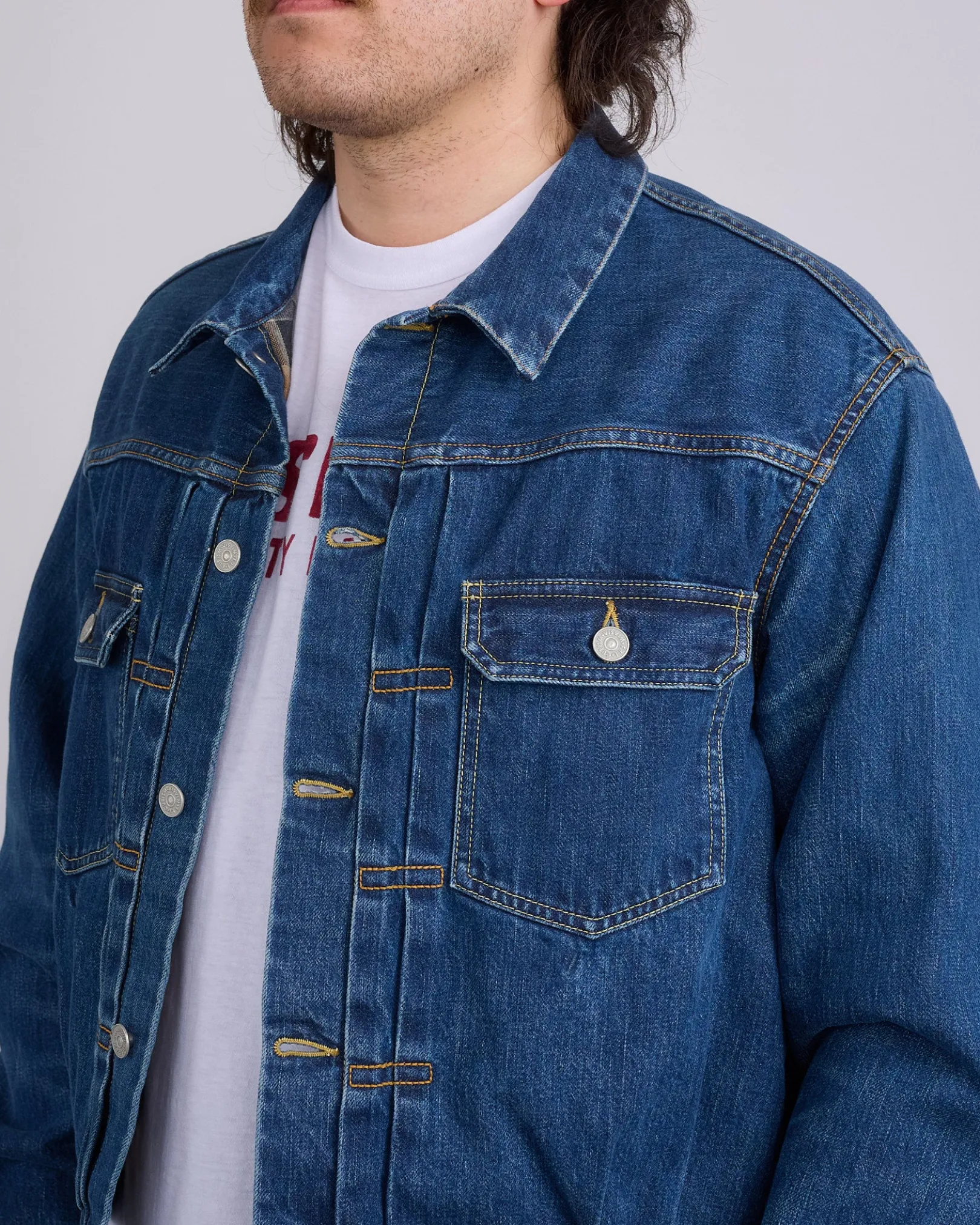 Online visvim Social Sculpture 101x Jacket DMGD (Check) Beige